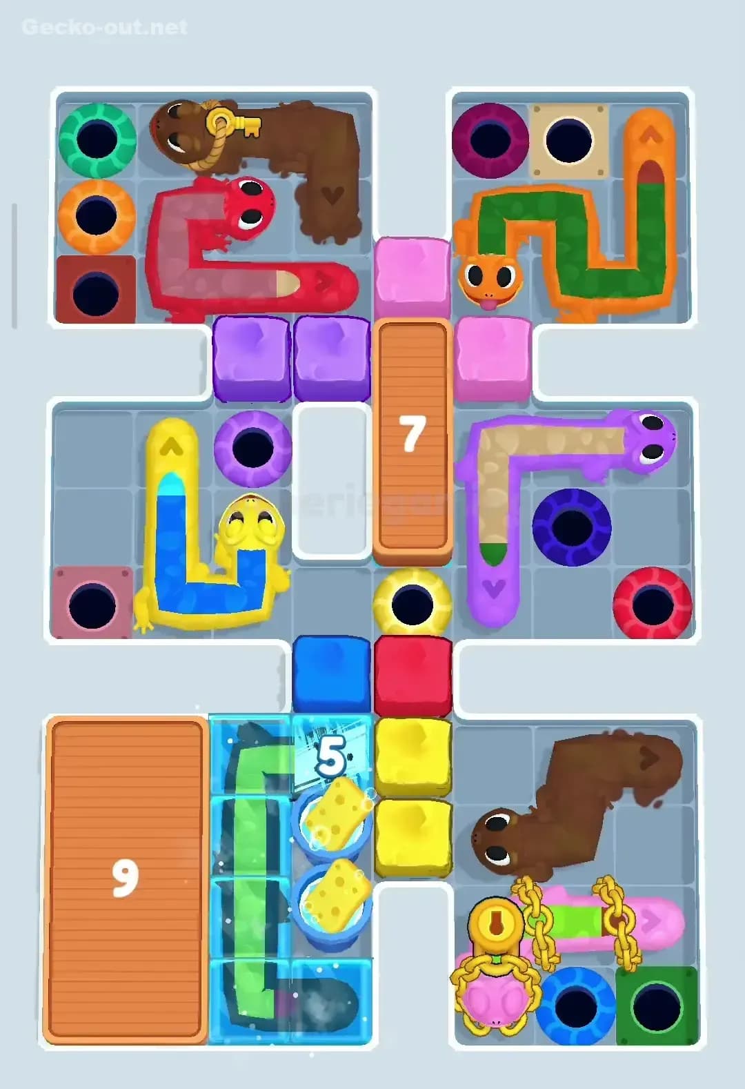 Gecko Out Level 329 Screenshot