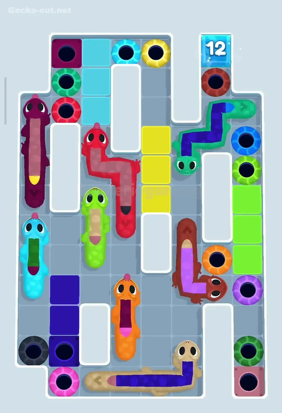 Gecko Out Level 327 Screenshot