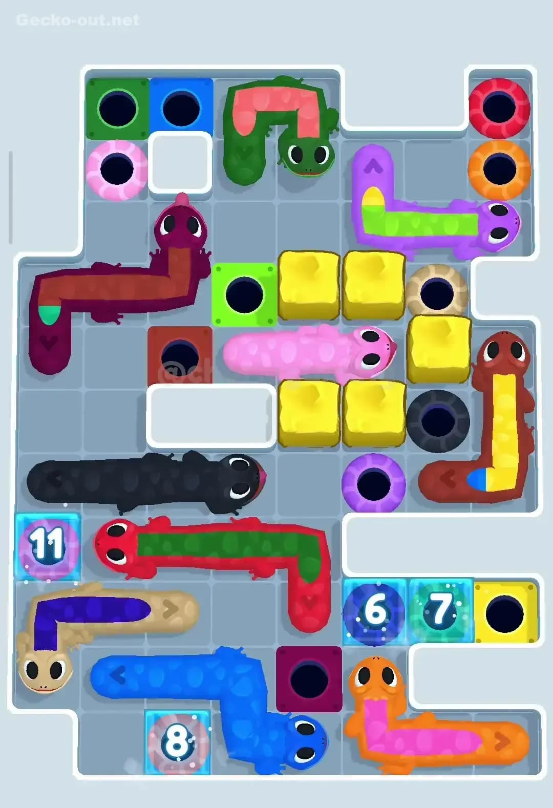 Gecko Out Level 243 Screenshot