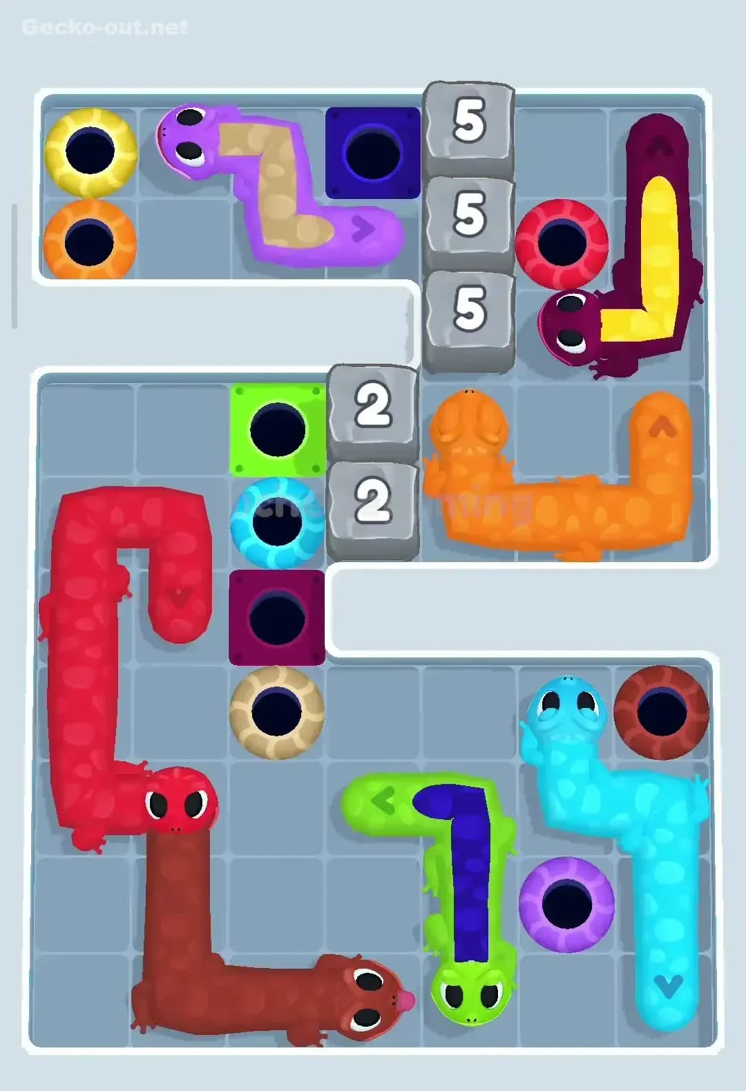 Gecko Out Level 222 Screenshot