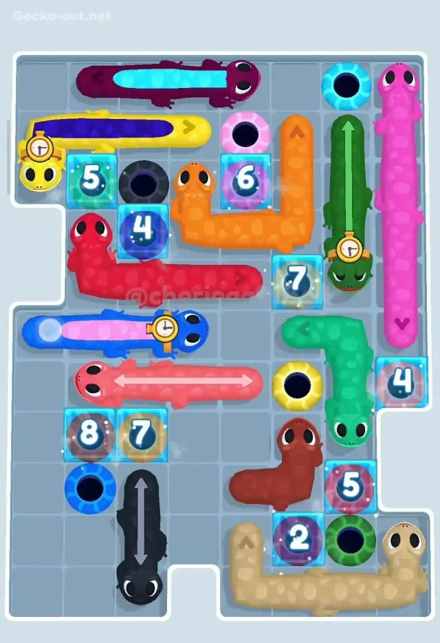 Gecko Out Level 215 Solution 1