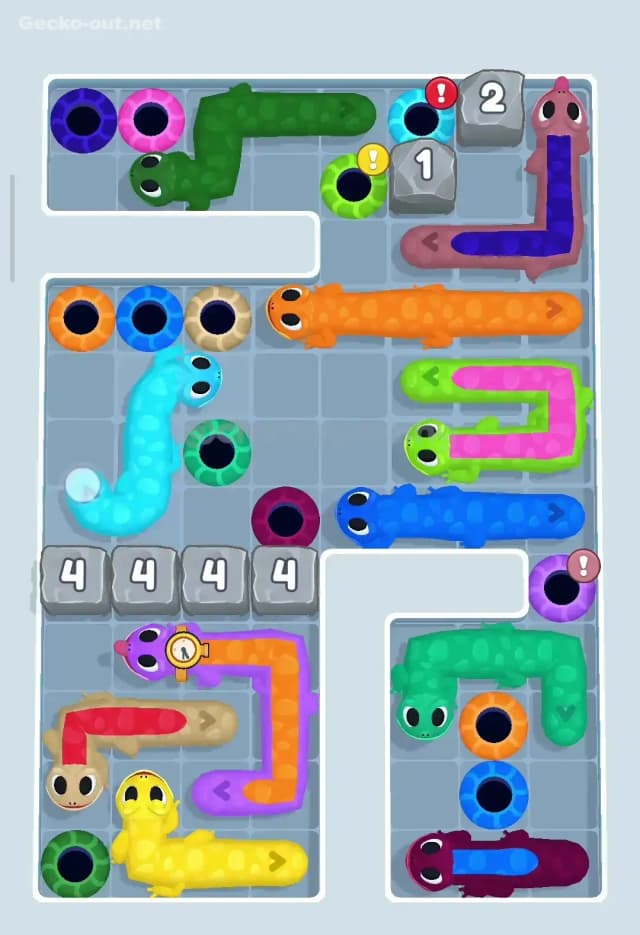 Gecko Out Level 210 Solution 1