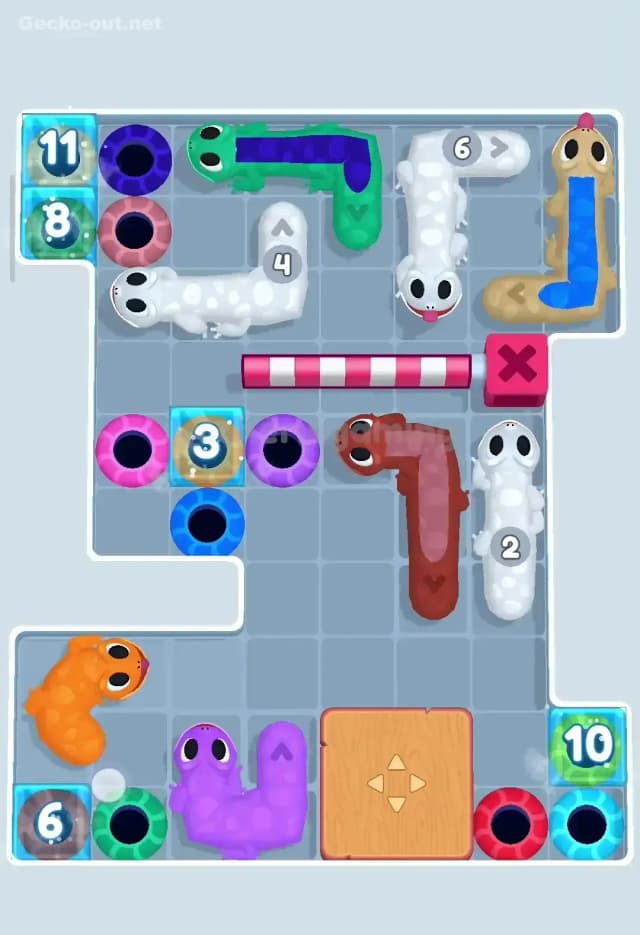 Gecko Out Level 207 Solution 1