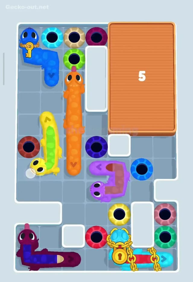 Gecko Out Level 207 Solution 3