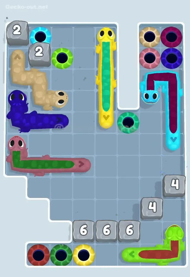 Gecko Out Level 205 Solution 2