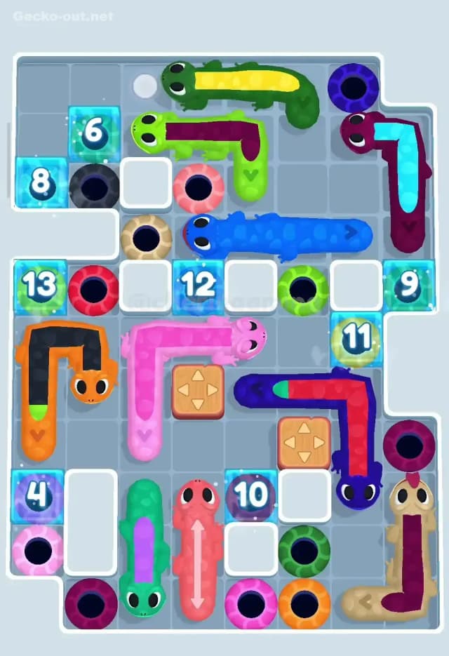 Gecko Out Level 203 Solution 1