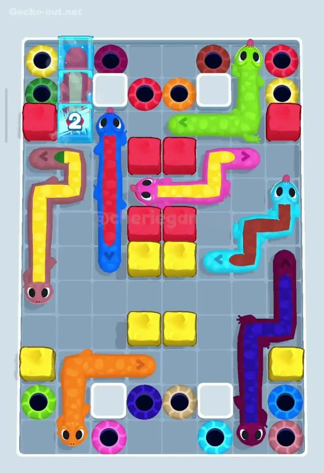 Gecko Out Level 105 Solution 1