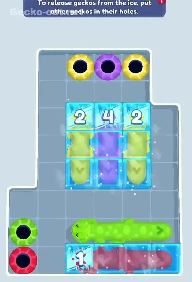 Gecko Out Level 18 Solution 1