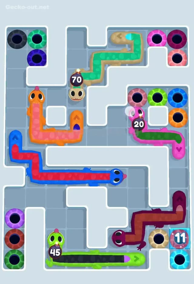 Gecko Out Level 567 Solution 1