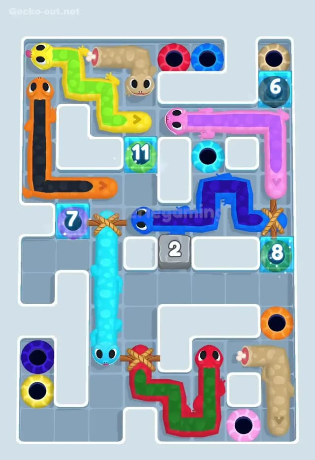 Gecko Out Level 502 Solution 1