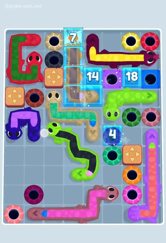 Gecko Out Level 421 Solution 2