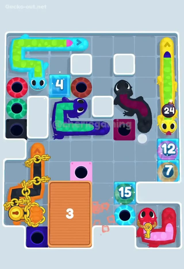 Gecko Out Level 387 Solution 1