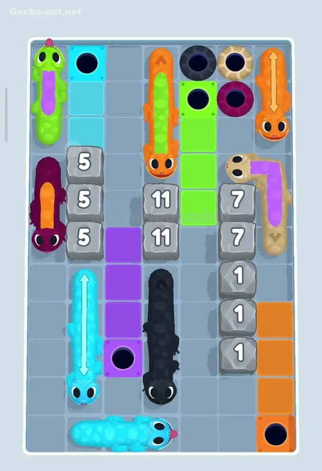 Gecko Out Level 357 Solution 1
