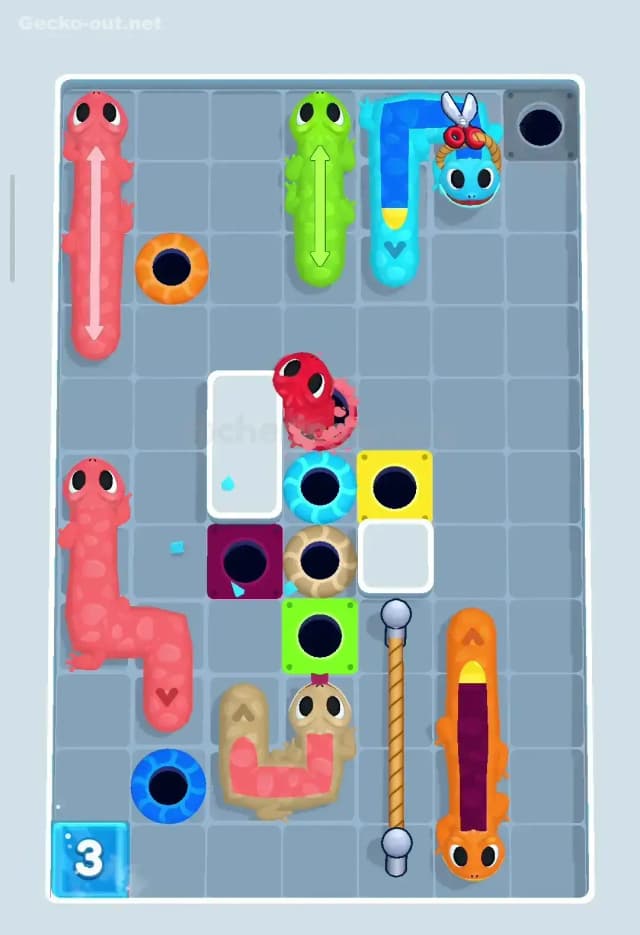 Gecko Out Level 345 Solution 2