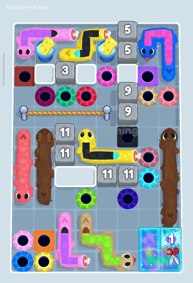 Gecko Out Level 343 Solution 1