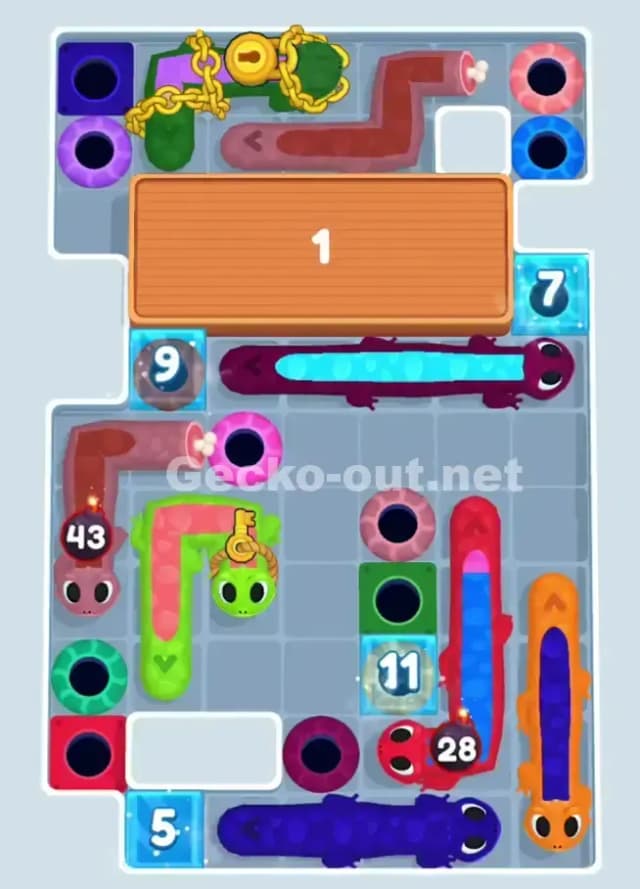 Gecko Out Level 1083 Solution 1