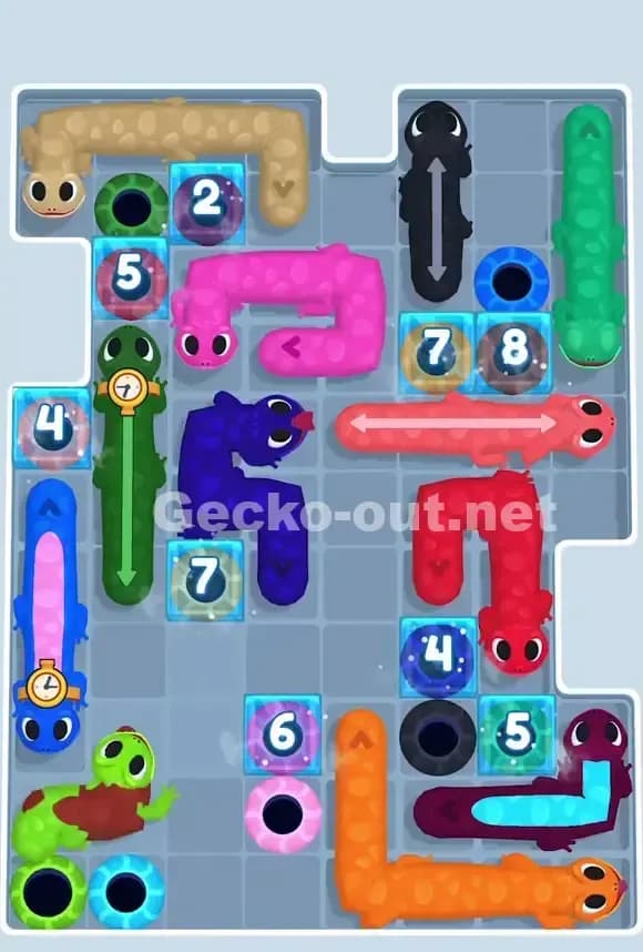 Gecko Out Level 823 Solution 1