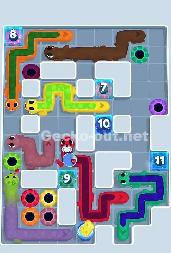 Gecko Out Level 787 Solution 1