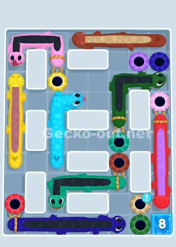 Gecko Out Level 910 Solution 1