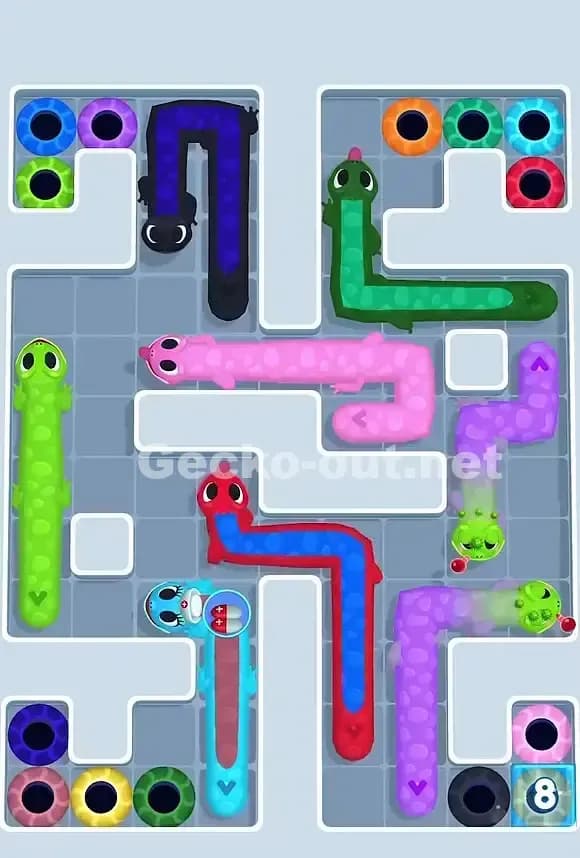 Gecko Out Level 724 Gameplay